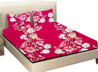 JM Homefurnishings 120 TC Cotton Double Floral Flat Bedsheet(Pack of 1  Multicolor)