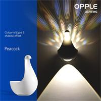 Hifi OPPLE Peacock Oval Wall Lamp (Multicolour, 5.70Watts,Aluminium)
