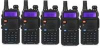 PICSTAR Baofeng UV-5R Dual Band VHF/UHF136-174 MHz & 400-520 MHz Handheld Two-Way Radio WT190 Walkie Talkie(Black)