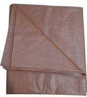 FashionPalace 100 TC Polyester Double Solid Fitted (Elastic) Bedsheet(Pack of 1  Brown)
