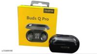 Buds Q pro wireless Bluetooth Headset  (Black  True Wireless)