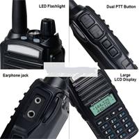 PICSTAR UV-82 High Power Radio Ham Radio Handheld 2 Way Radio Handheld Speaker Mic UV-82-5 Pcs Walkie Talkie(Black)
