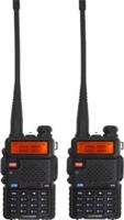 PICSTAR (2 Pcs) UV-5R Dual Band VHF/UHF136-174 MHz & 400-520 MHz WT176 Walkie Talkie(Black)