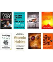 ( Combo Of 8 Books ) You Can Win + Everything + Men Search + Alchemist + Money + Atomic + Secret + Subtle Art
